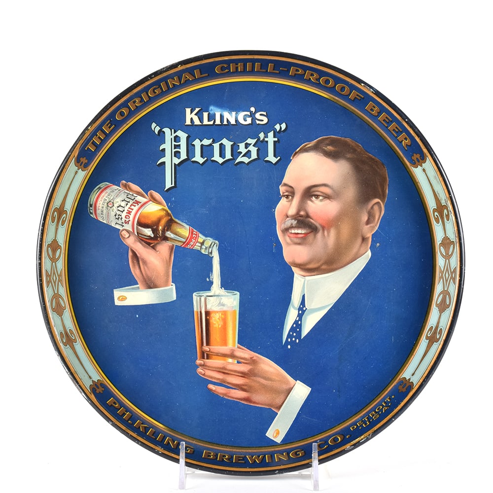 Klings Prost Chill-Proof Beer Pre-Prohibition Serving Tray (1 of 2)
