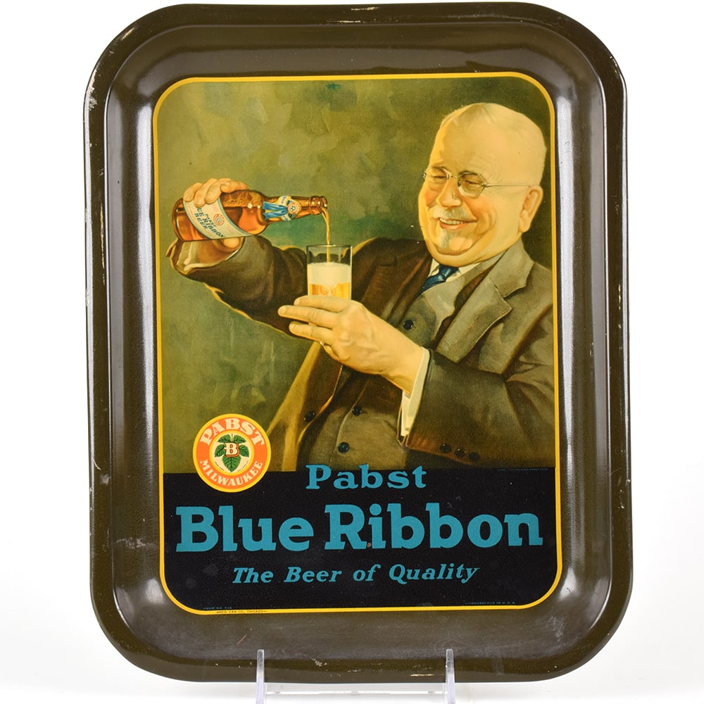 Pabst Blue Ribbon Beer 1930s Serving Tray (1 of 2)