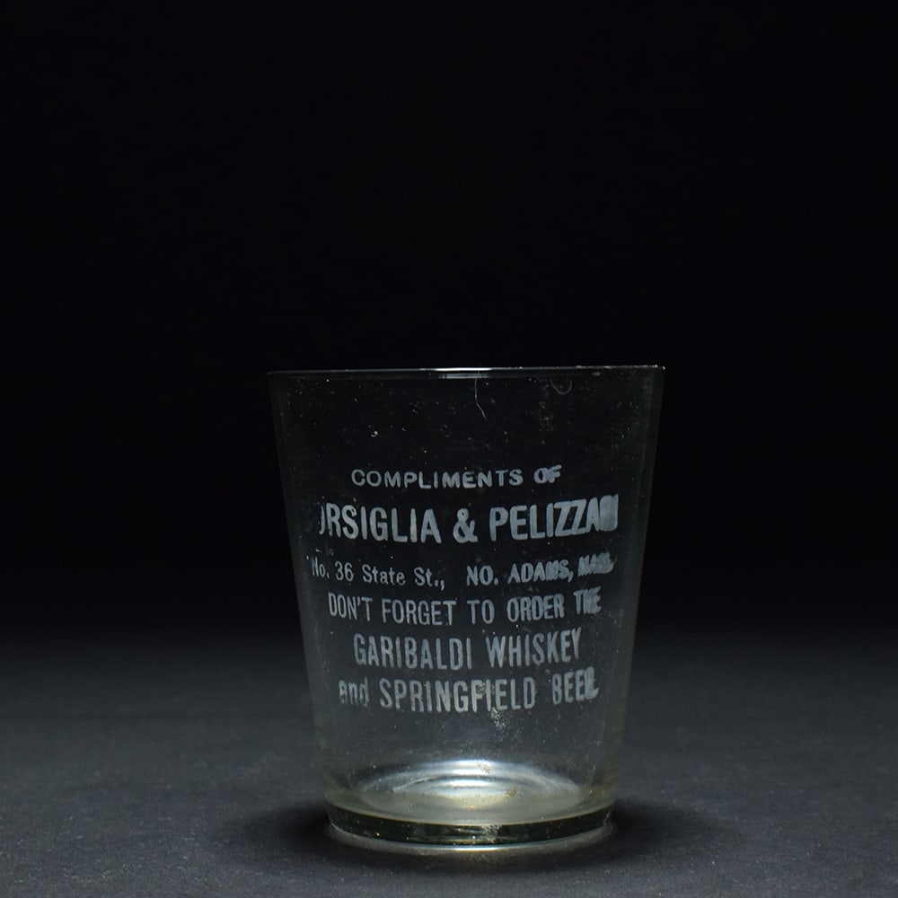 Corsiglia and Pelizzari Souvenir Pre-Pro Etched Shot Glass SPRINGFIELD BEER (1 of 6)