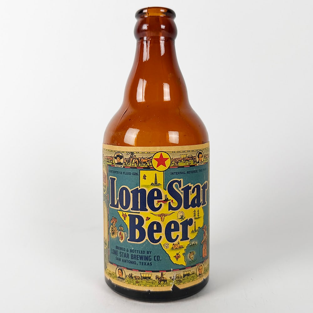 Lone Star Steinie Beer Bottle San Antonio Texas (1 of 3)