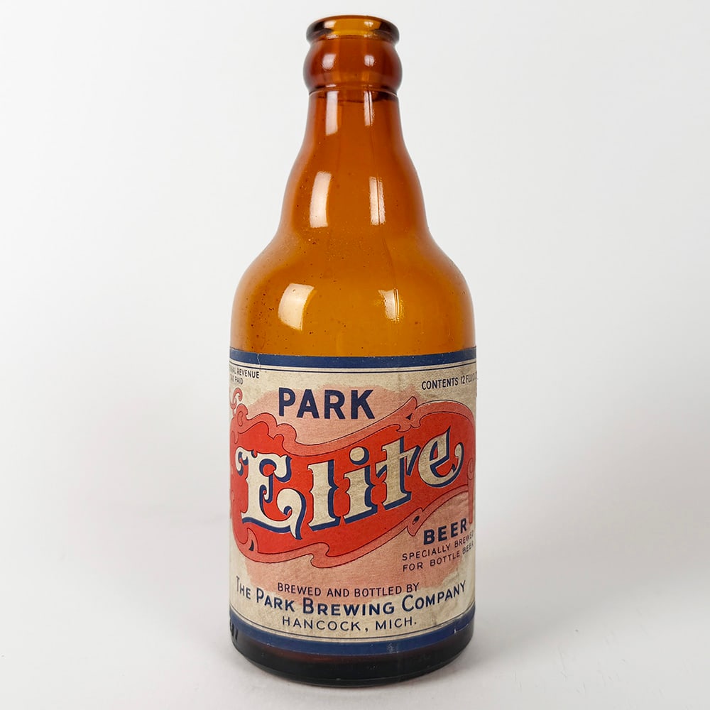 Park Brewing Elite Steinie Beer Bottle HANCOCK MI (1 of 3)
