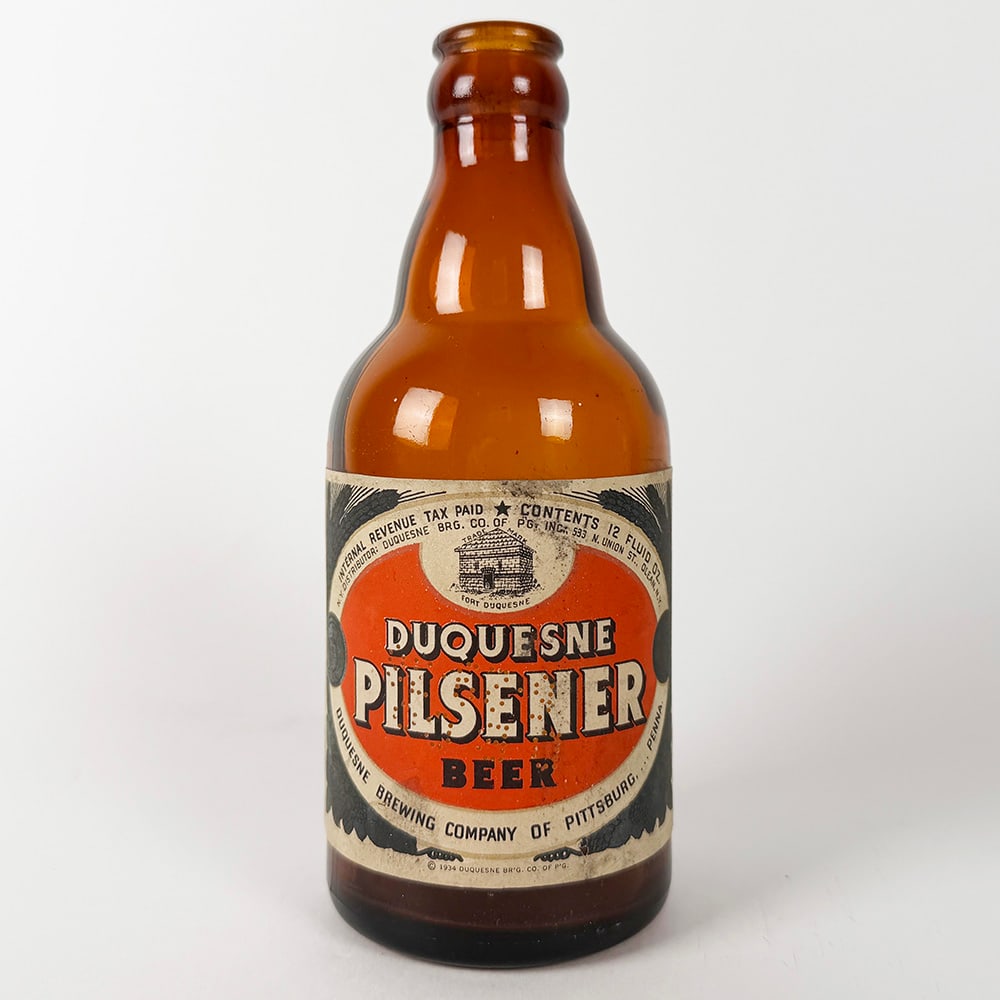 Duquesne Pilsener Beer Steinie Bottle Pittsburgh PA (1 of 3)