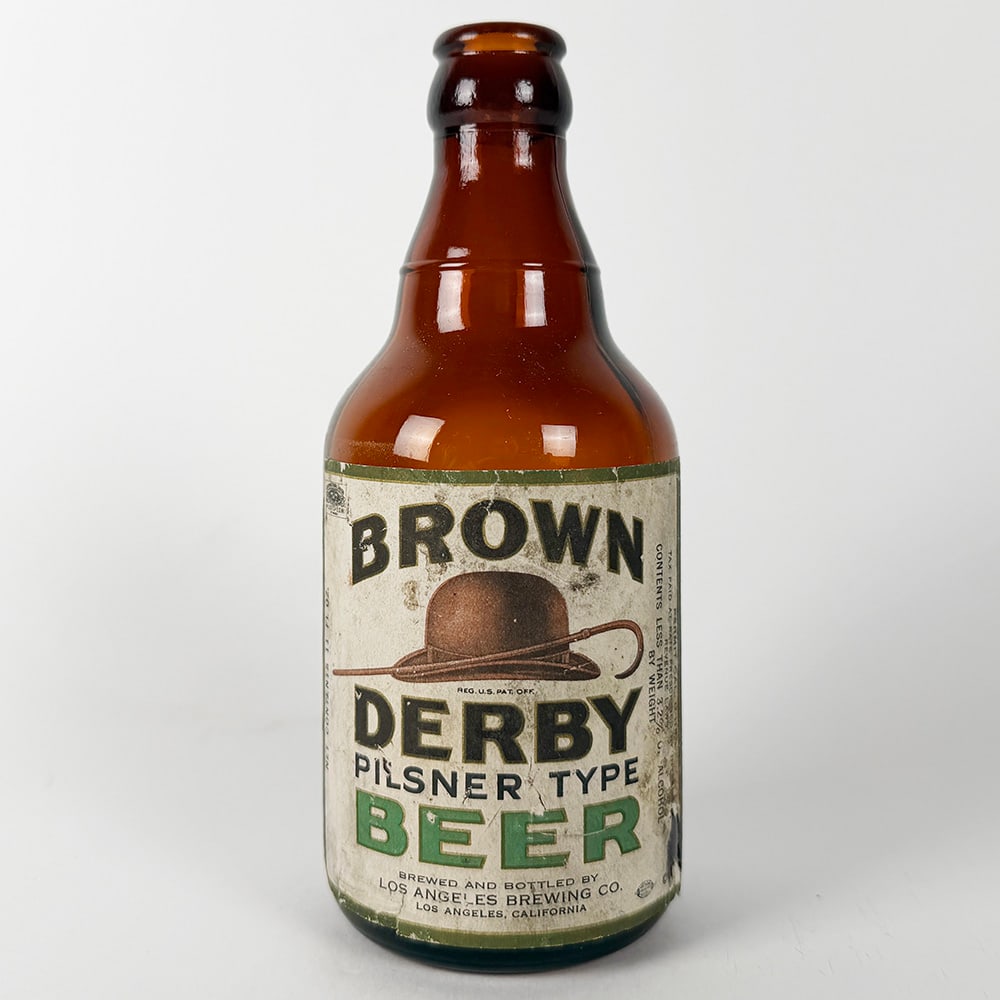 Brown Derby Pilsner Type Beer Bottle LA Brewing CA (1 of 3)