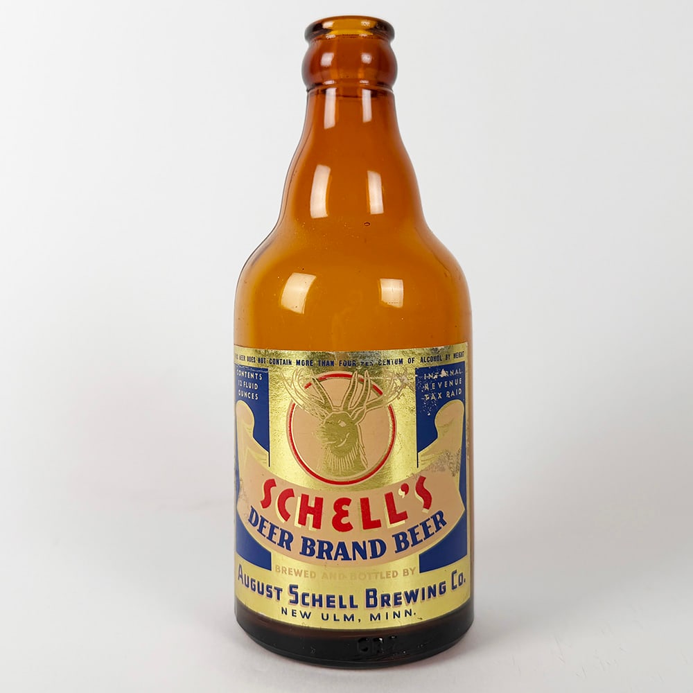 Schell's Deer Brand Beer Steinie Bottle New Ulm MN (1 of 3)