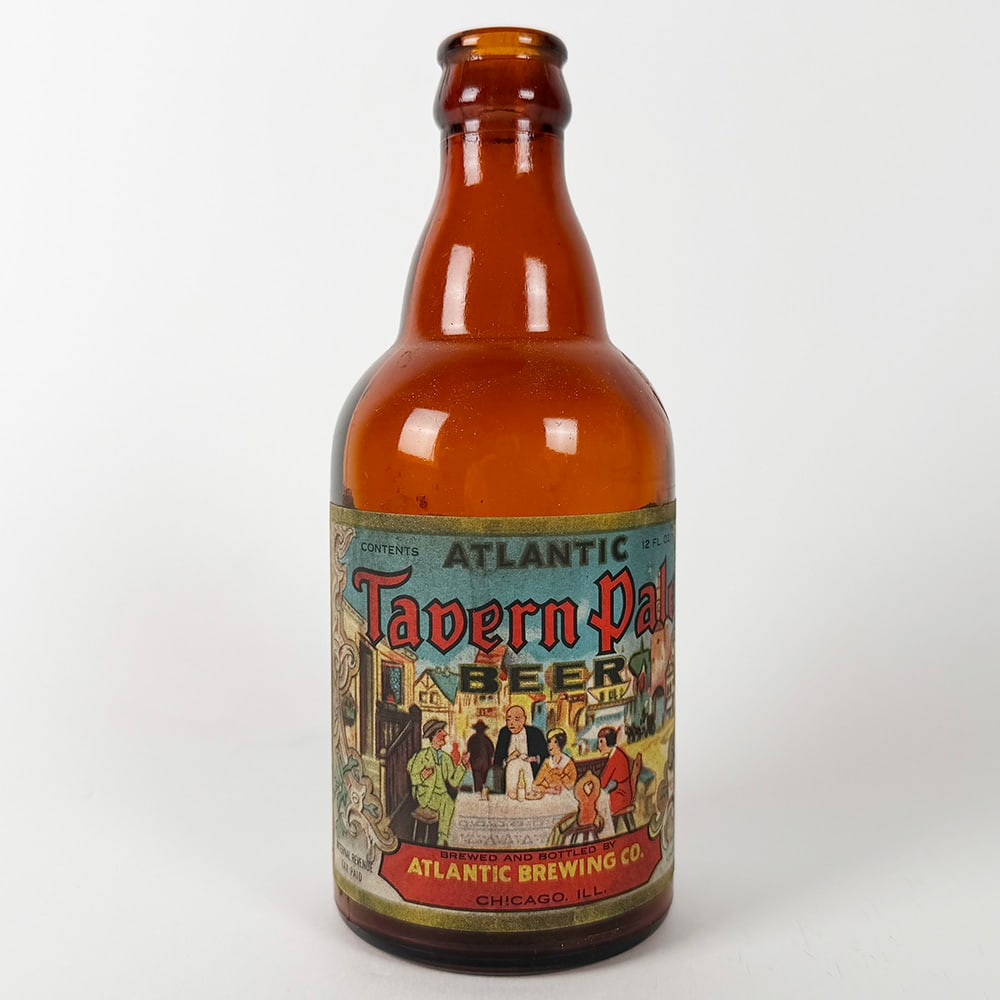 Atlantic Brewing Tavern Pale Beer Steinie Bottle Chicago IL (1 of 3)
