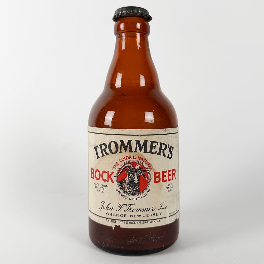 Trommer's BOCK Beer Steinie Bottle Orange NJ (1 of 5)