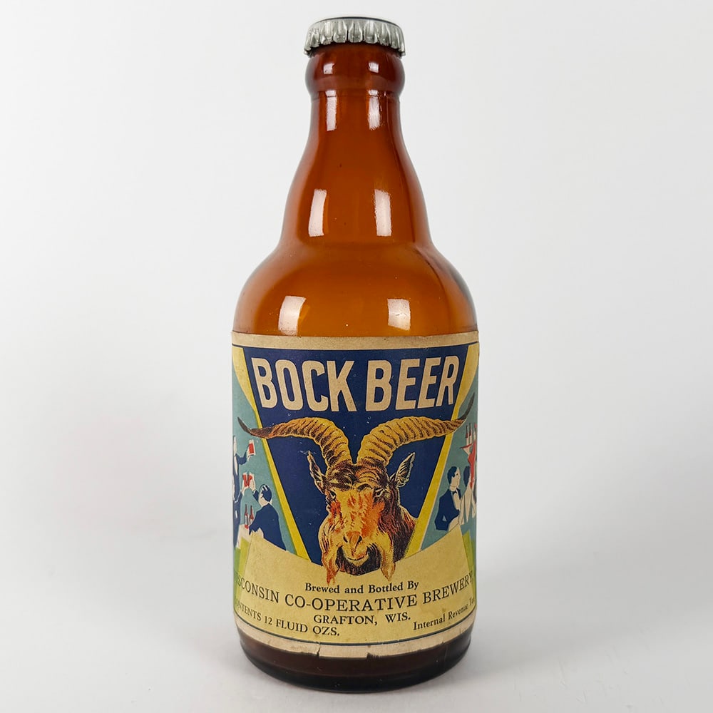Wisconsin Co-Opeerative Bock Beer Steinie Bottle Grafton WI (1 of 4)