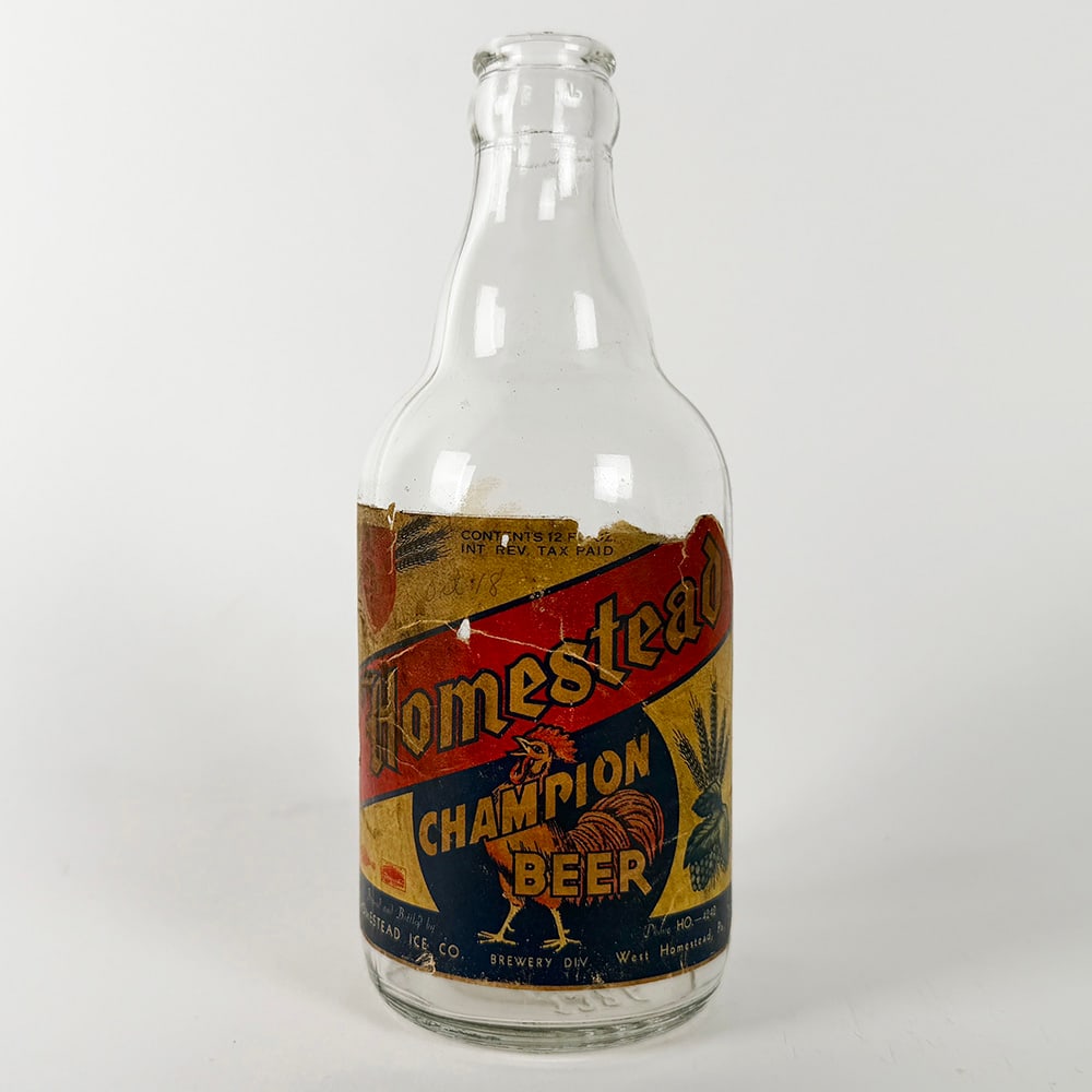 Homestead Champion Beer Steinie Bottle PA (1 of 3)