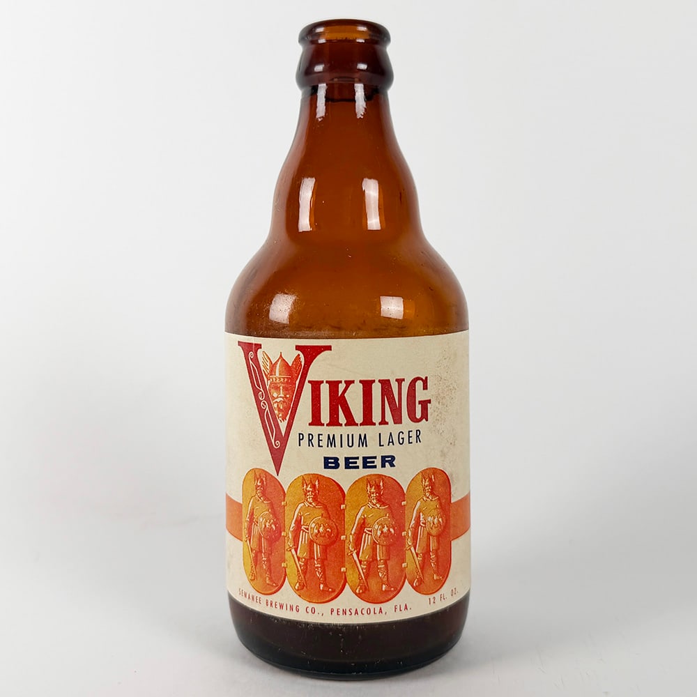 Viking Premium Lager Beer Steinie Bottle Sewanee Brewing Pensacola FL (1 of 3)