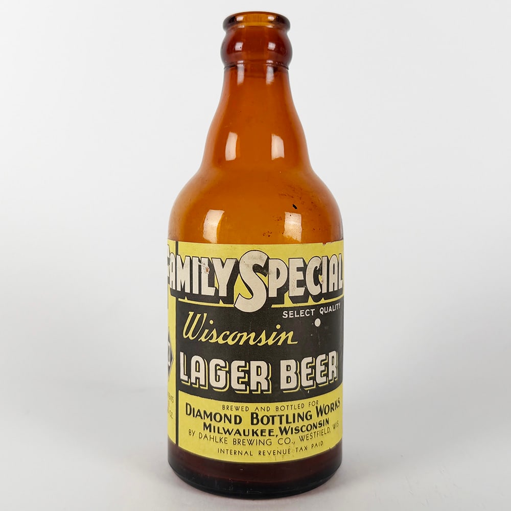 Family Special Wisconsin Lager Beer Steinie Bottle Dahlke Westfield WI (1 of 3)
