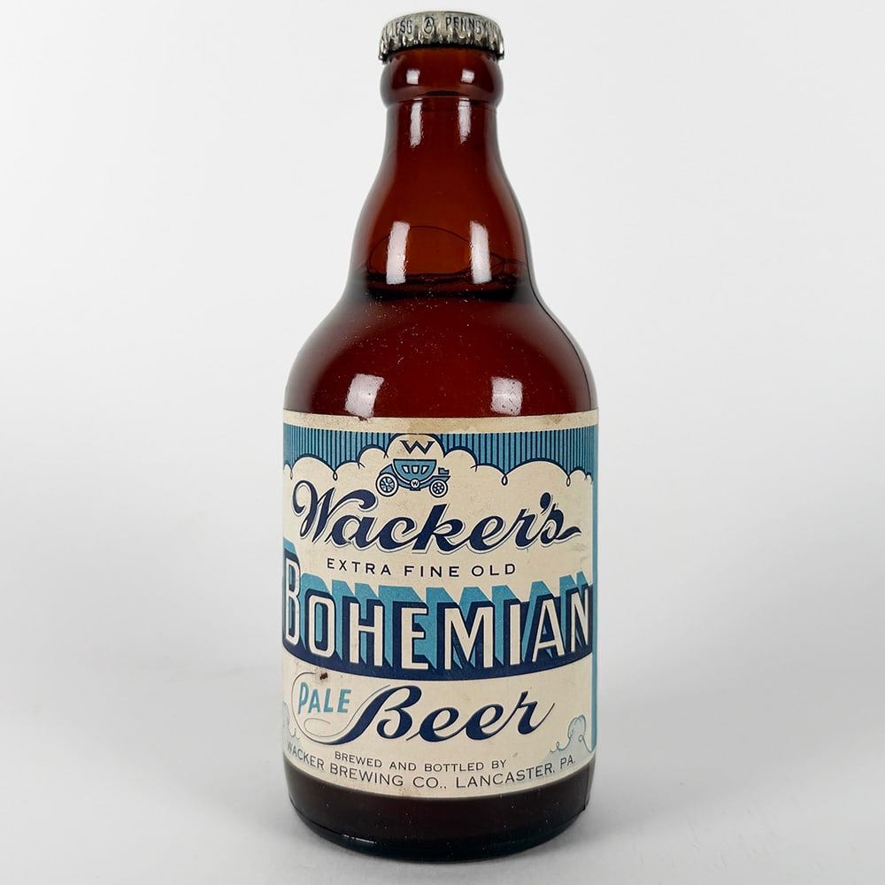 Wacker's Bohemian Pale Beer Steinie Bottle Lancaster PA (1 of 4)