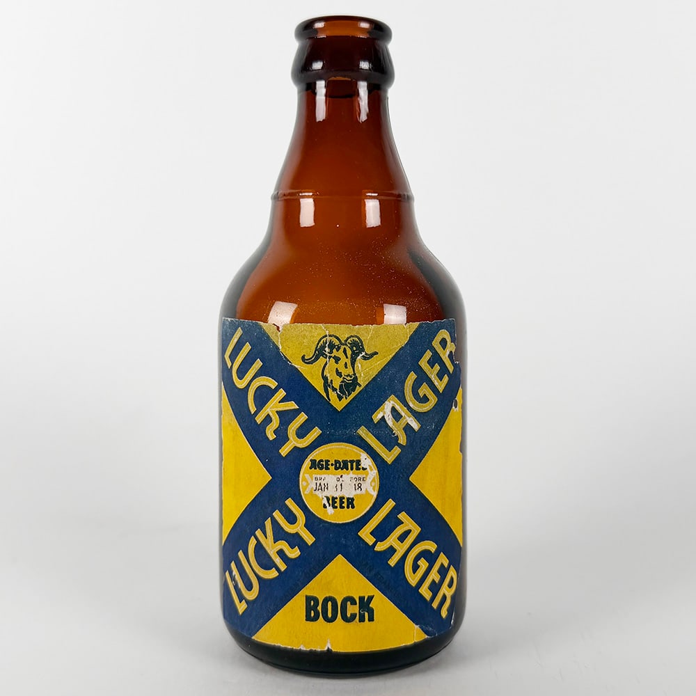 Lucky Lager BOCK Beer Steinie Bottle (1 of 3)