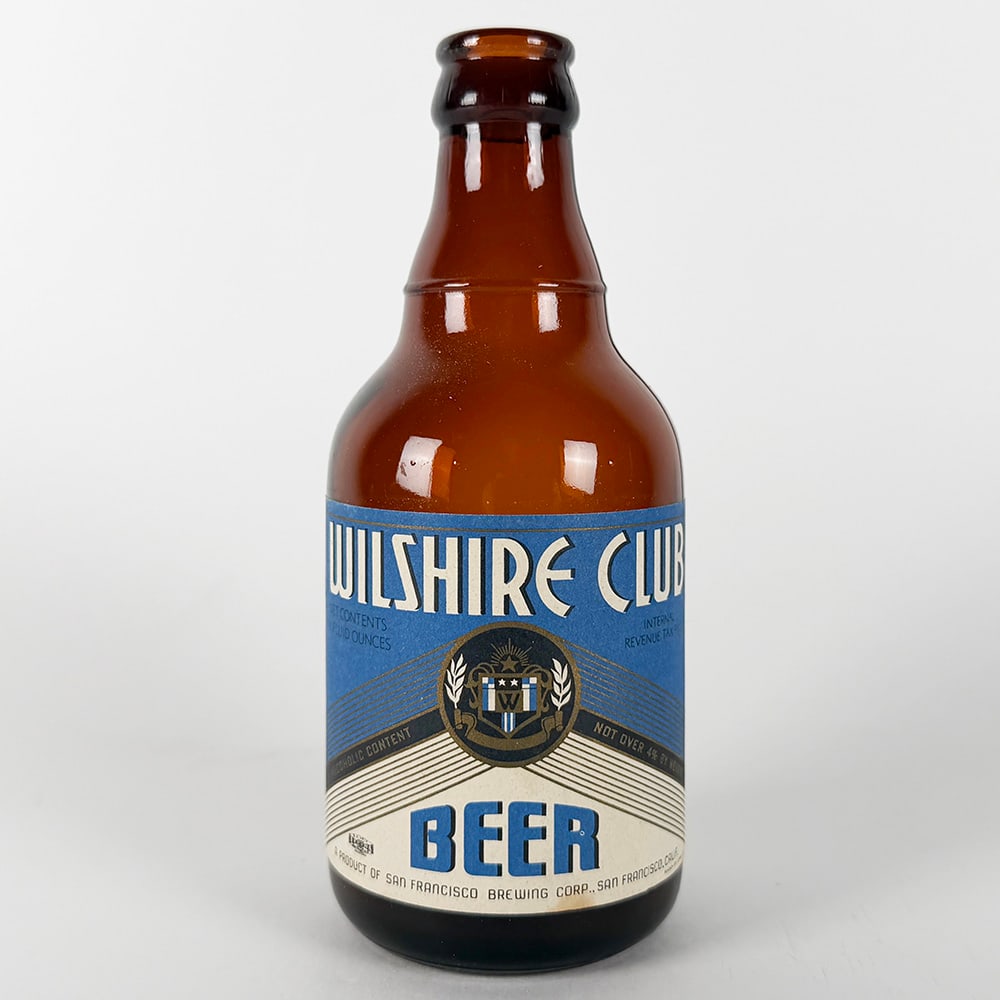Wilshire Club Beer Steinie Bottle - San Francisco Brewing CA (1 of 3)