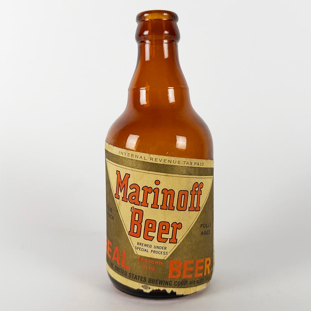 Marinoff Beer Steinie Bottle - United States Brewing Chicago IL (1 of 3)