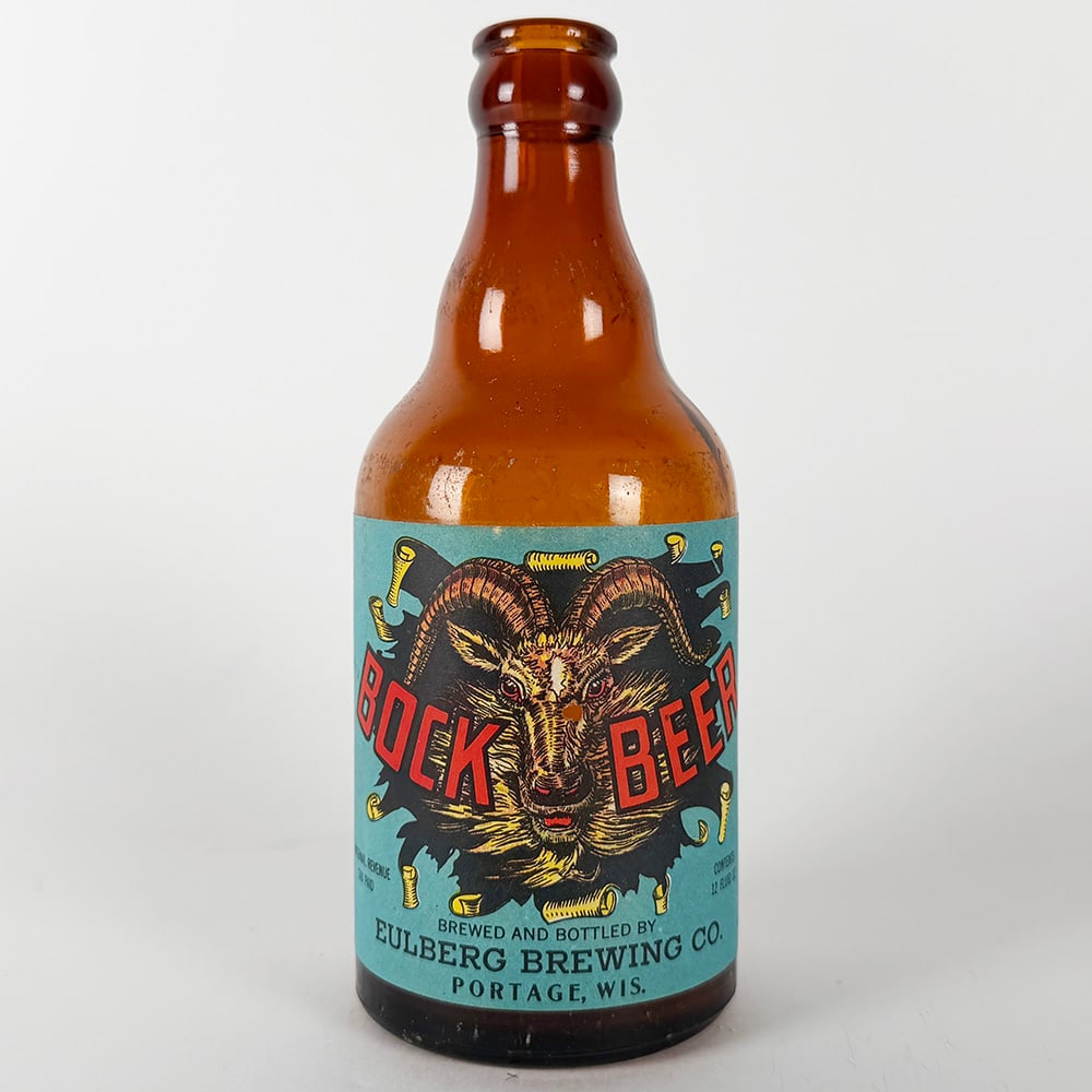 Eulberg Brewing BOCK Beer Steinie Bottle Portage WI (1 of 3)