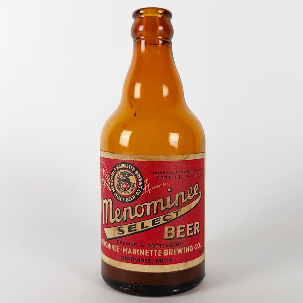 Menominee Select Beer Steinie Bottle MI (1 of 3)
