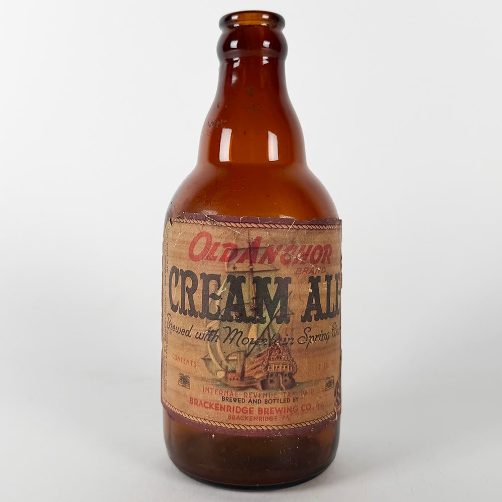 Old Anchor Cream Ale Steinie Bottle - Brackenridge Brewing PA (1 of 3)