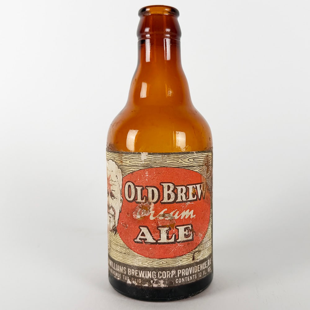 Roger Williams Old Brew Cream Ale Steinie Bottle Providence RI -RARE- (1 of 3)