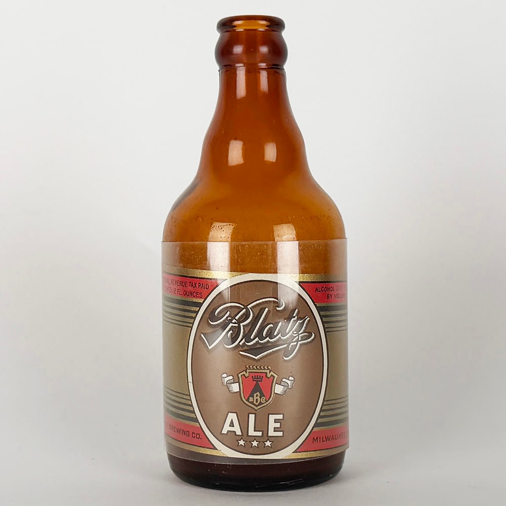 Blatz Ale Label with Steinie Beer Bottle Milwaukee WI (1 of 3)