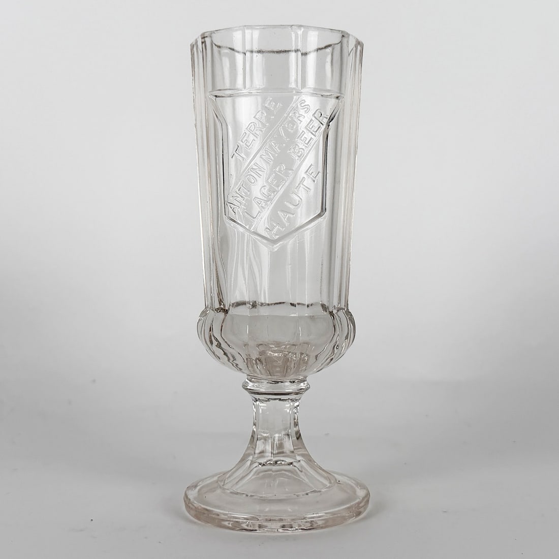 Terre Haute Anton Mayer's Lager Beer Pre-Prohibition Etched Glass (1 of 3)
