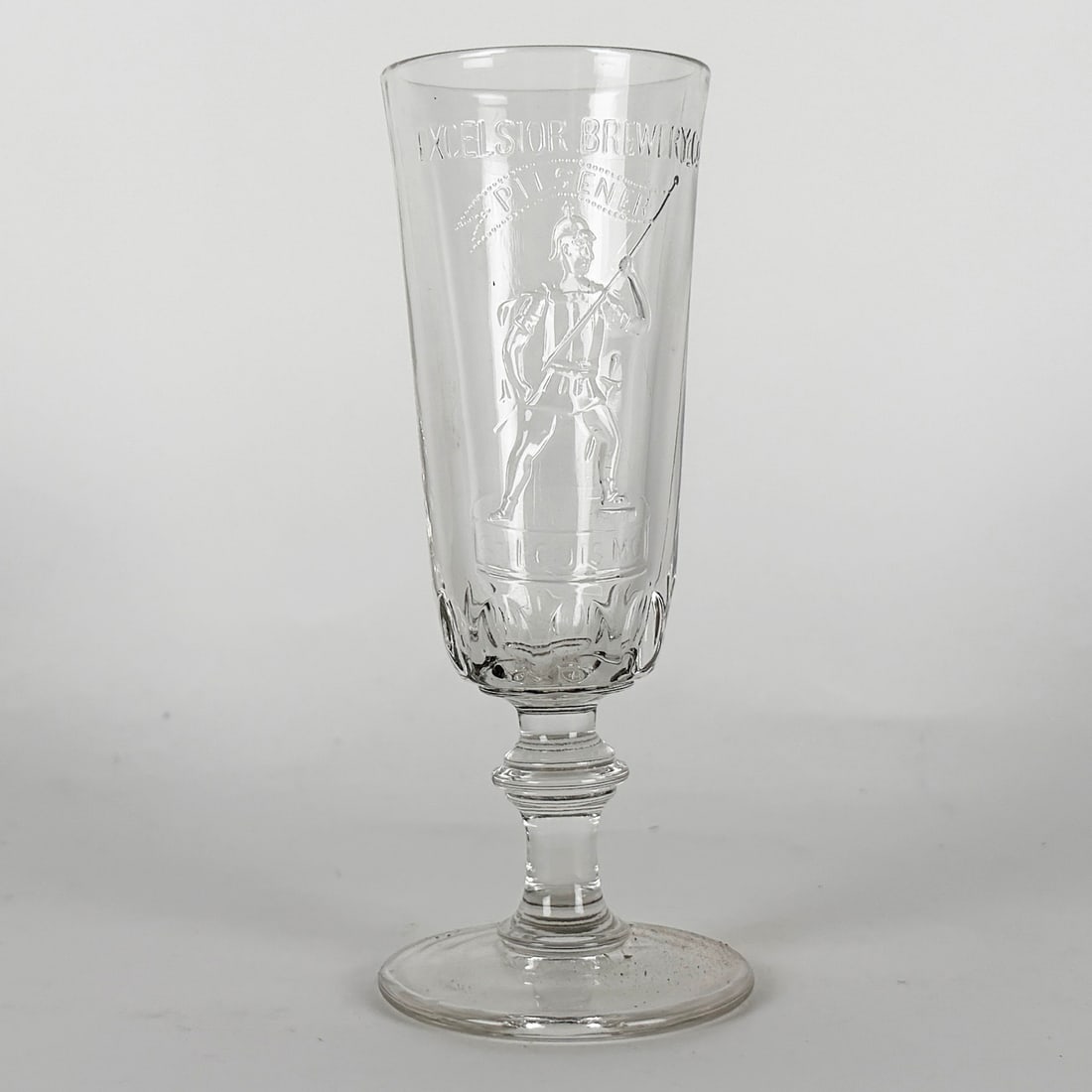 Excelsior Brewery Pilsener Pre-Prohibitoiin Etched Glassf St. Louis MO (1 of 3)