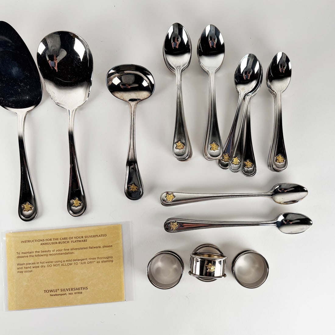 Anheuser-Busch Towle Silversmiths Silverplate Flatware Set - 3