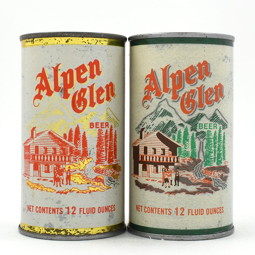 Alpen Glen Beer Flat Tops Lot of 2 (1 of 6)