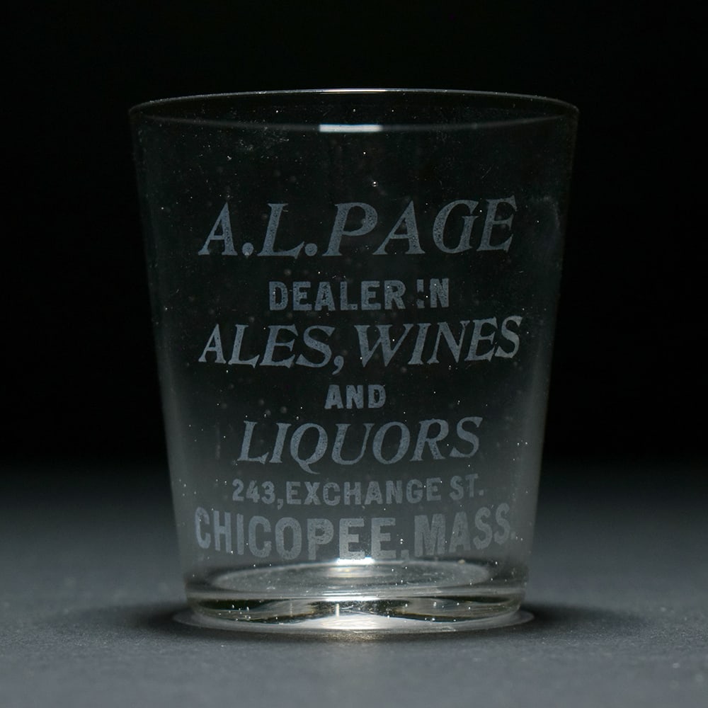 A L Page Ales-Wines-Liquors Pre-Prohibition Shot Glass (1 of 6)