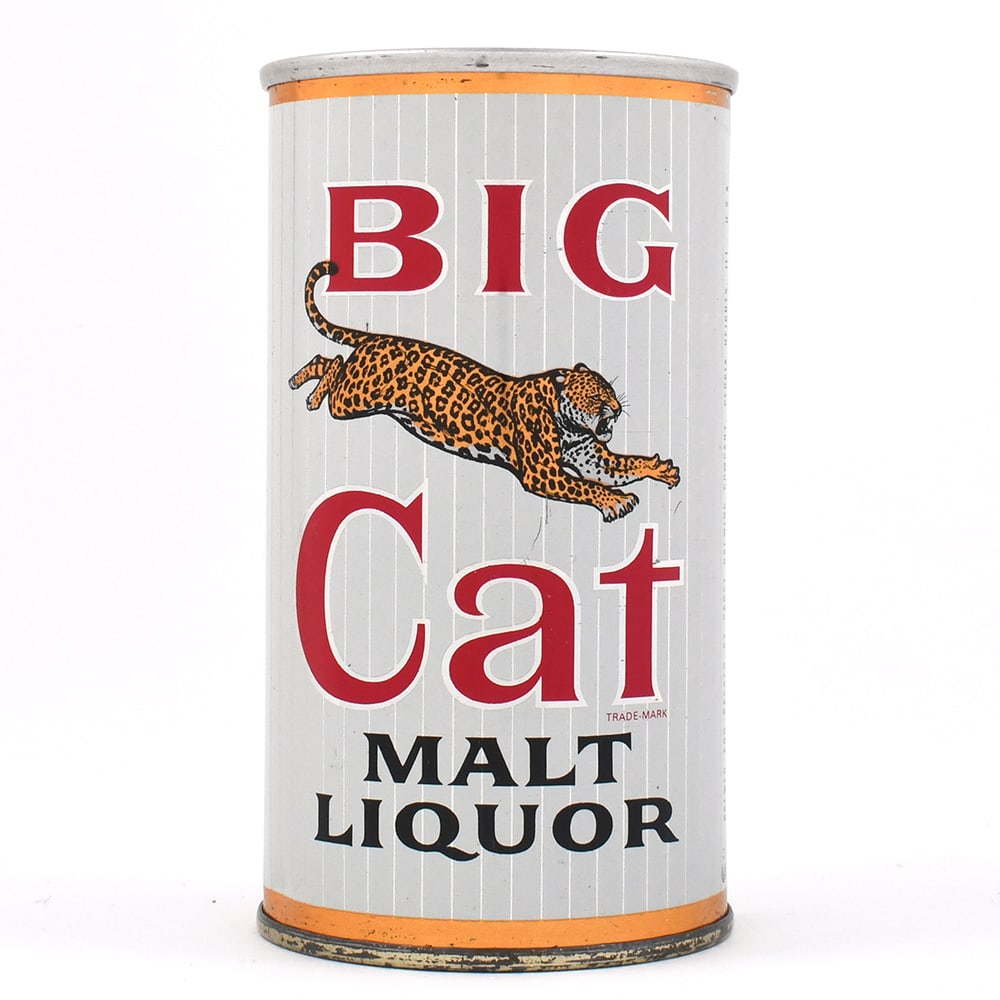 Big Cat Malt Liquor Zip Top PEORIA 39-30 VANITY LID (1 of 6)