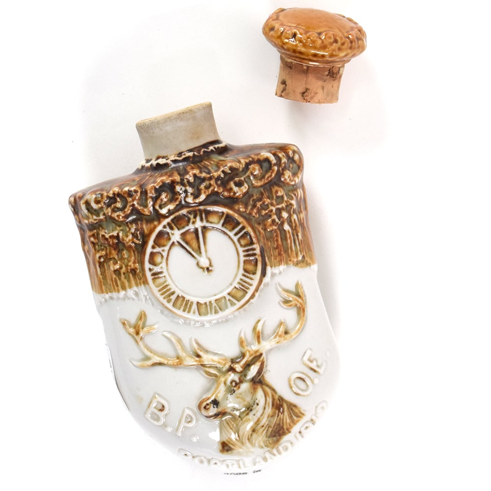 Weinhards Rheingold Beer Pre-Prohibition Ceramic Flask BPOE ELKS (1 of 3)