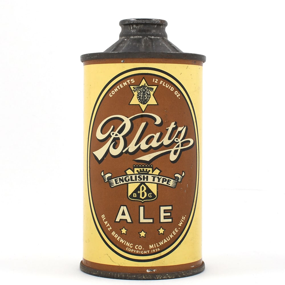 Blatz English Type Ale FBIR Cone Top 153-2 RARE (1 of 6)