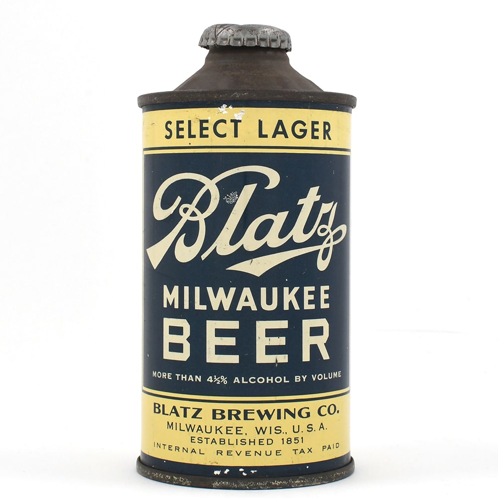 Blatz Milwaukee Beer Cone Top MORE THAN STATEMENT 153-12 (1 of 6)