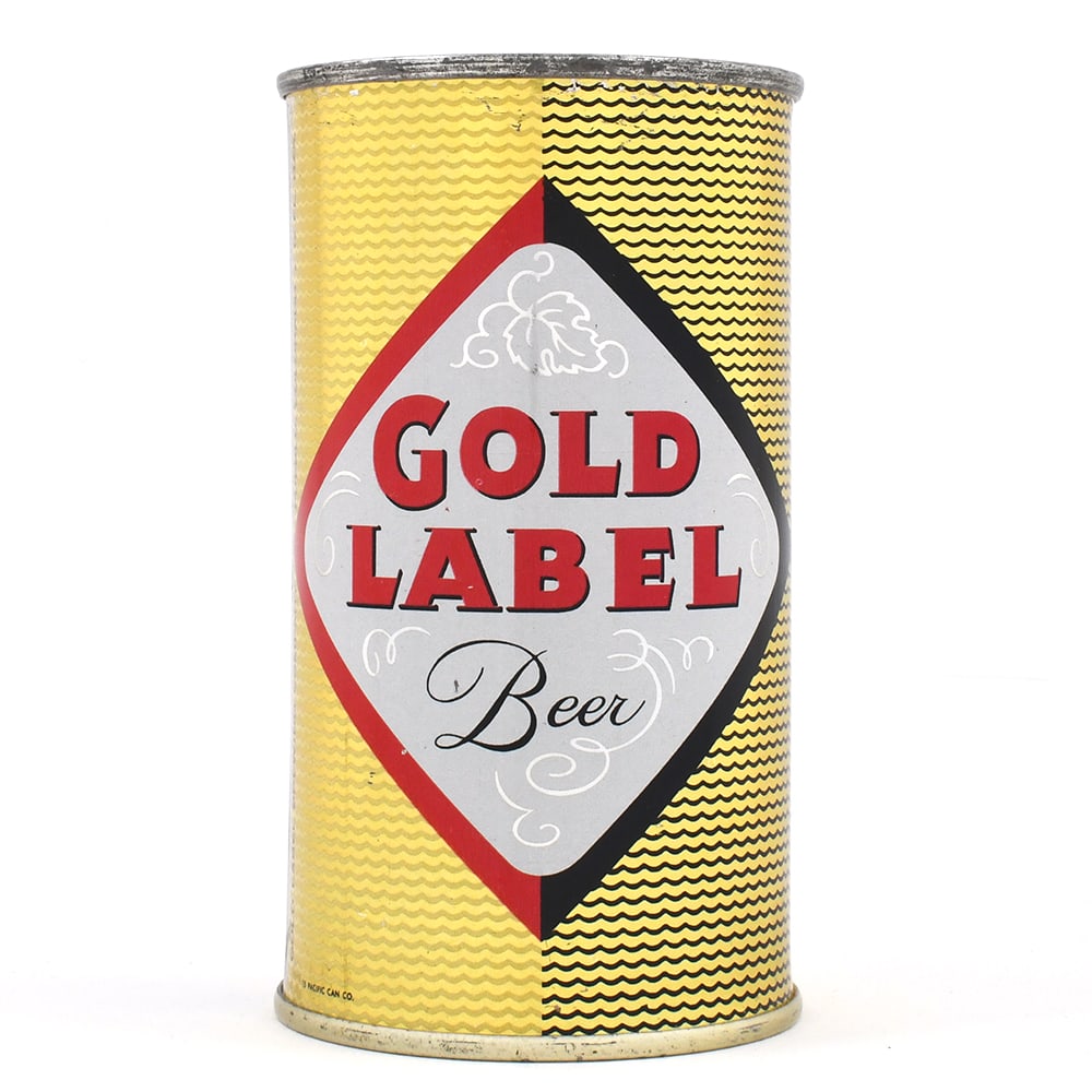 Gold Label Beer Flat Top NIEO 4 PERCENT LID 71-40 (1 of 6)