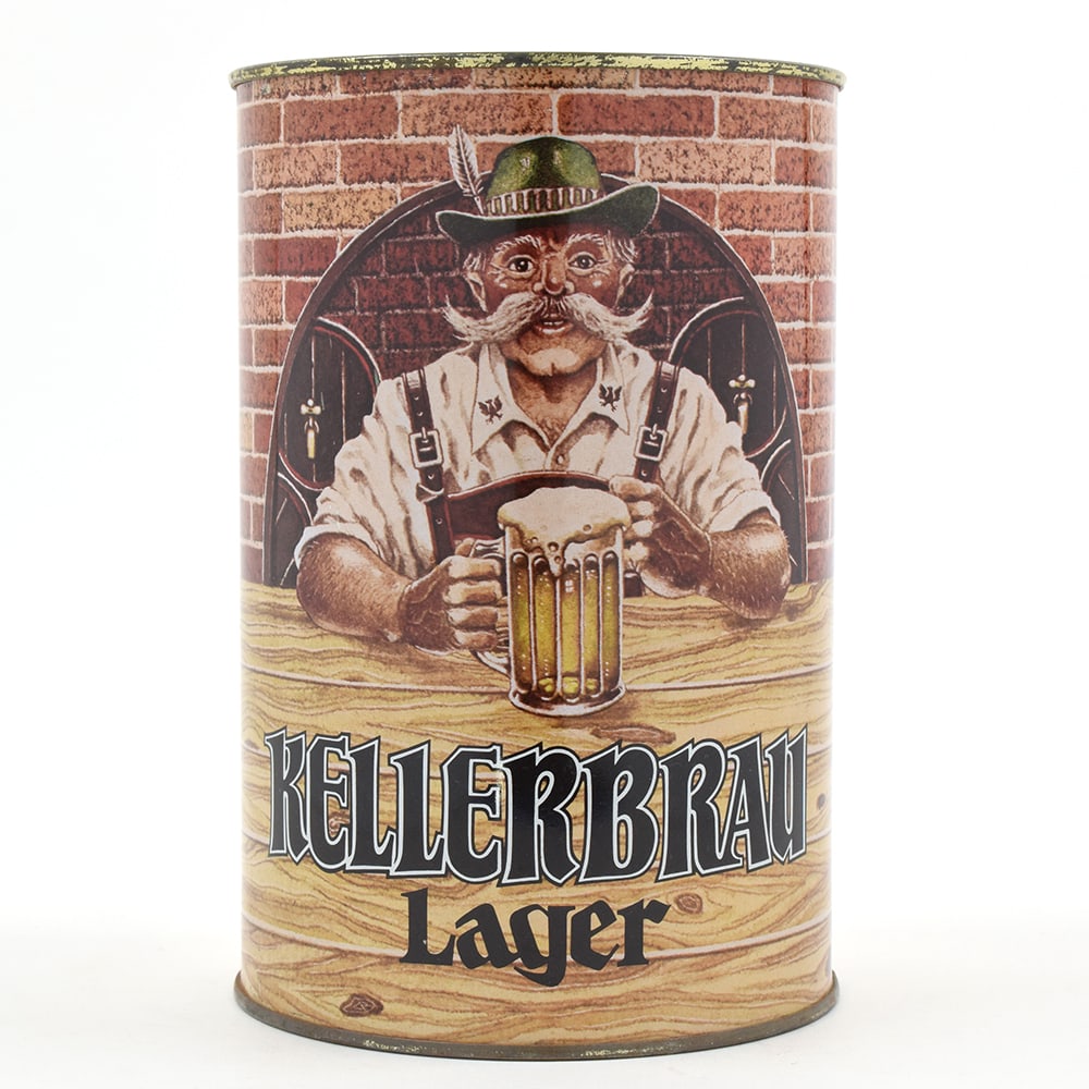 Kellerbrau Lager English Party Can MINTY: Brewer/Business Name: Charles Wells Ltd., Bedfford, England, Non-US (See comments/description) Manufacturer/Plant: Unknown Date of manufactu