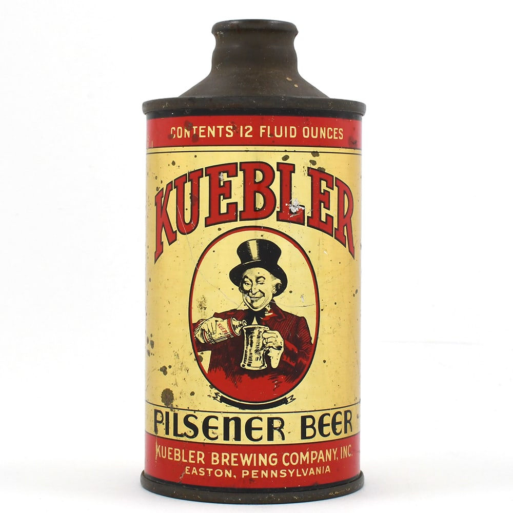 Kuebler Pilsener Beer Cone Top BLACK BANNER 172-17 (1 of 6)
