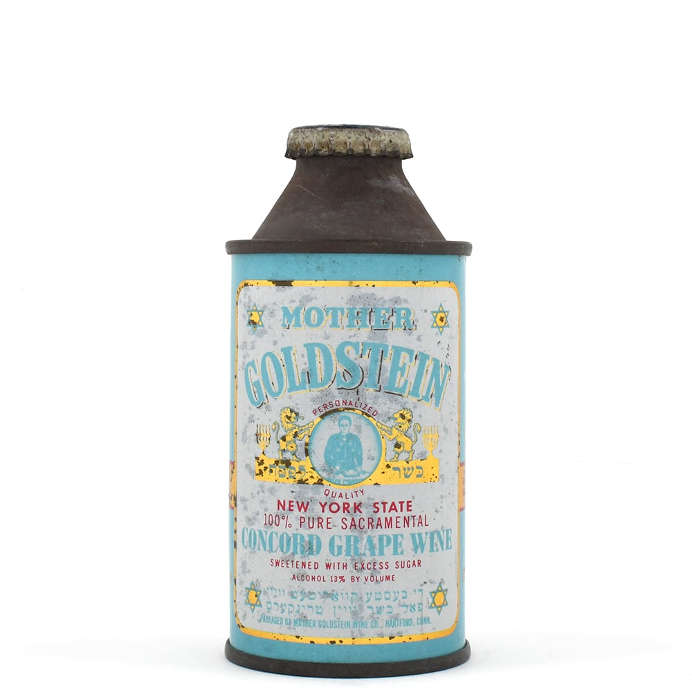 Mother Goldstein Sacramental Kosher Wine 8 Ounce Cone Top RARE (1 of 6)