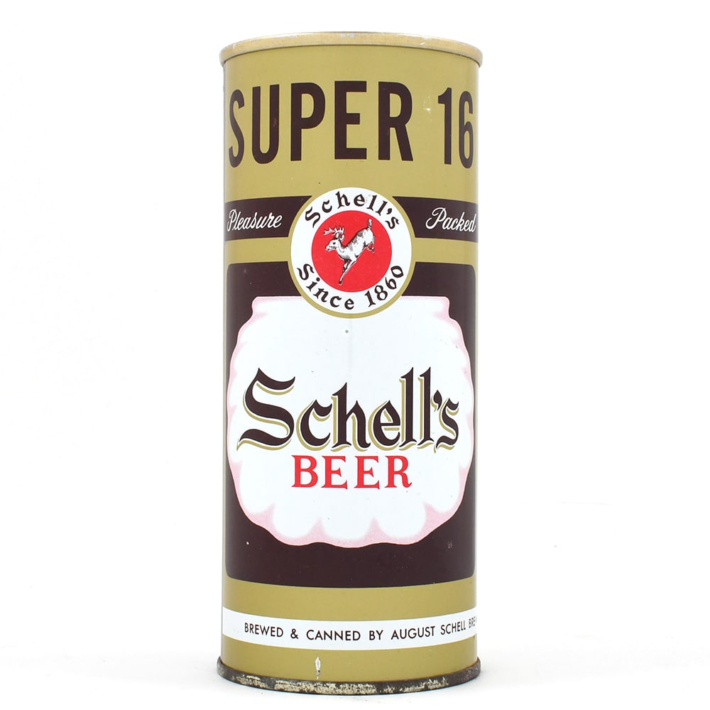Schells Beer 16 Ounce Pull Tab SUPER 16 164-21 MINTY (1 of 6)