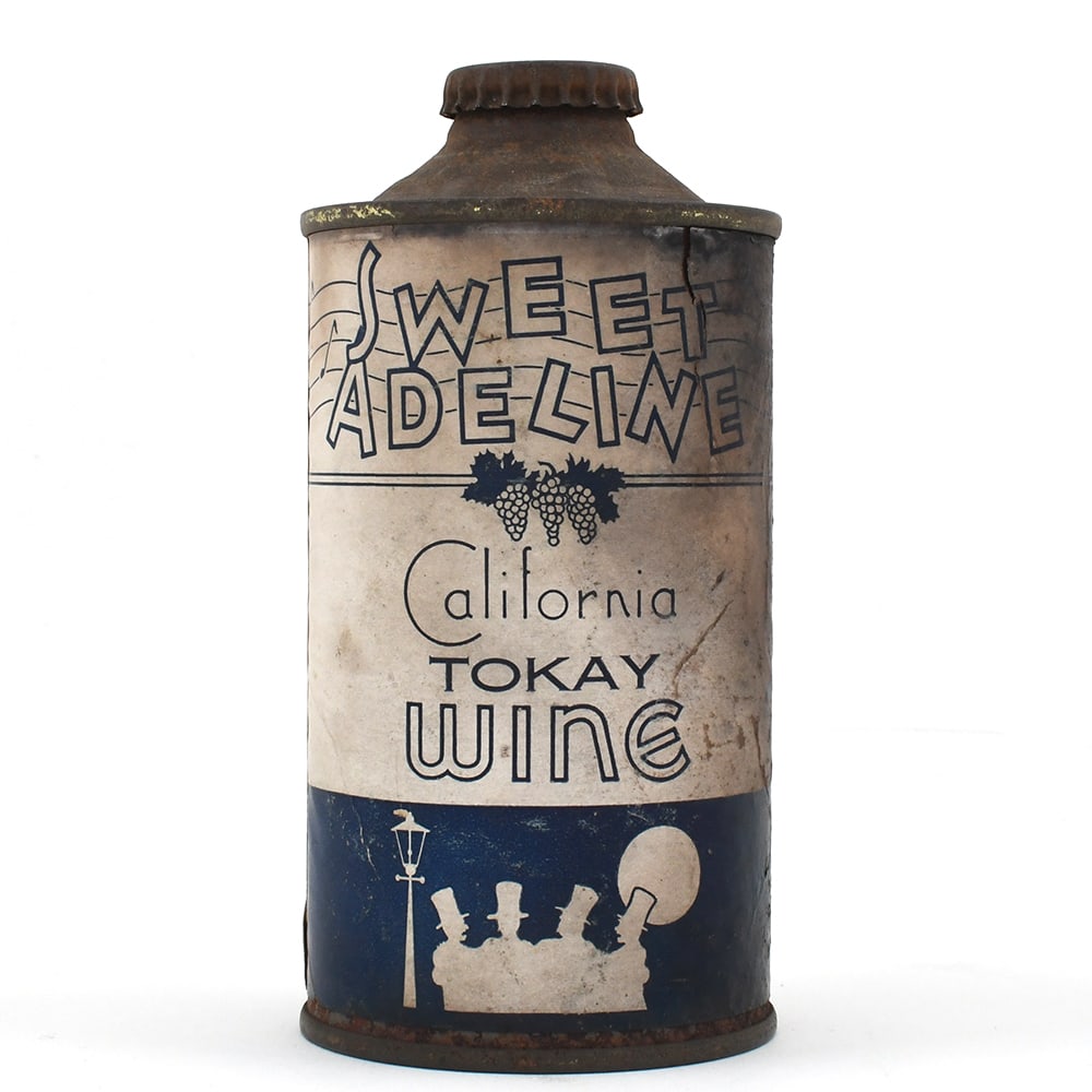 Sweet Adeline Tokay Wine Paper Label Cone Top WITHDRAWN FREE RARE: Brewer/Business Name: Wine Packing Corp. of California, Stockton, California Manufacturer/Plant: Unknown Date of manufacture: