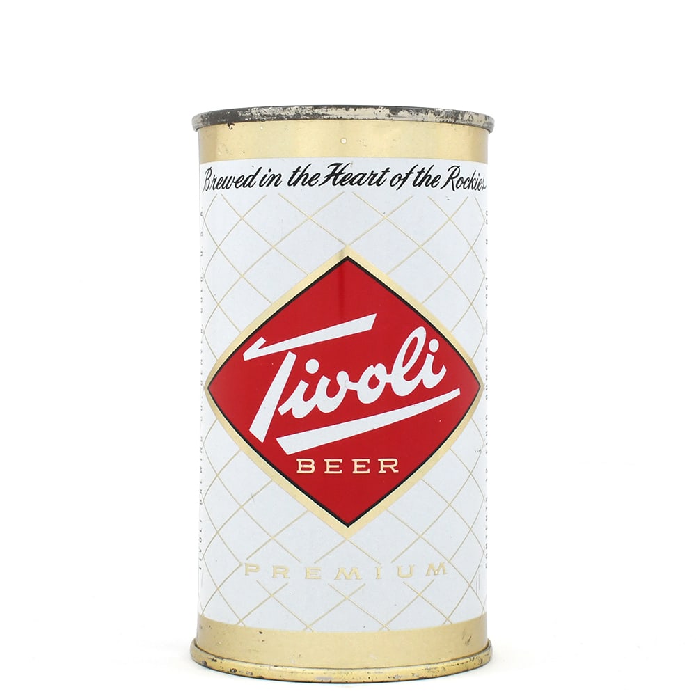 Tivoli Premium Beer Flat Top PALE GOLD 138-40 OUTSTANDING: Brewer/Business Name: Tivoli Brewing Co., Denver, Colorado Manufacturer/Plant: American Can Co. Date of manufacture: