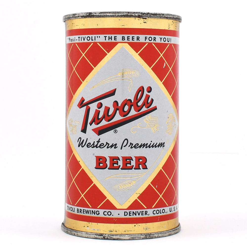 Tivoli Western Premium Beer Flat Top TIVOLI 138-36 EXCELLENT (1 of 6)