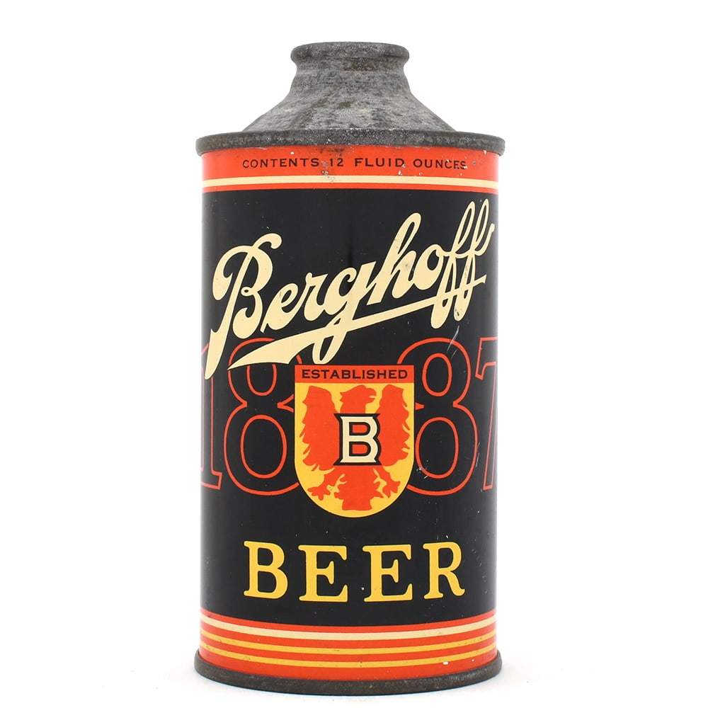 Berghoff Beer Cone Top ESTABLISHED 151-21 EXCELLENT (1 of 6)