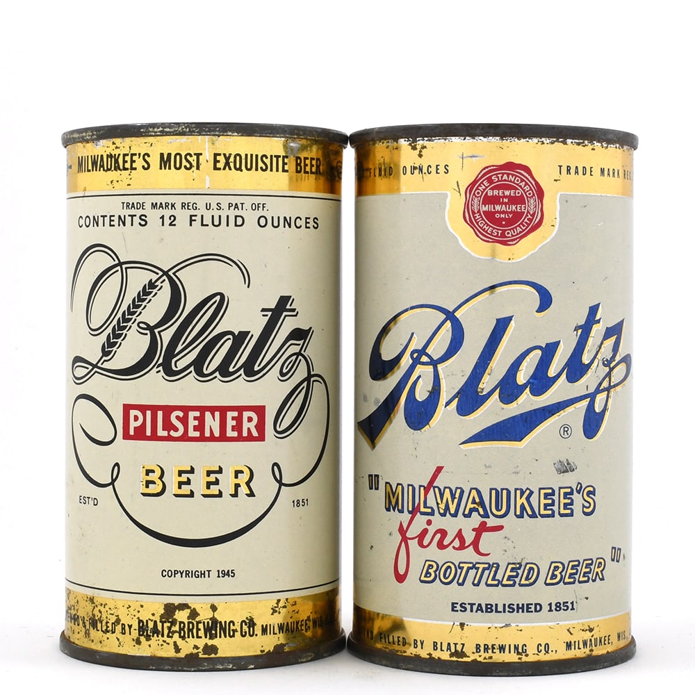 Blatz Beer Flat Tops Lot of 2 NON-IRTP (1 of 6)