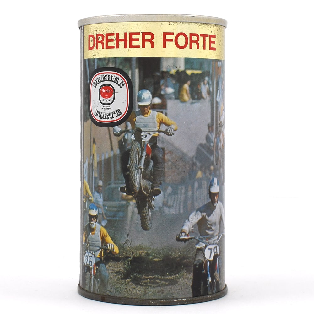 Dreher Forte Special Export Beer Italian Pull Tab MOTOCROSS EXCELLENT: Brewer/Business Name: Dreher, Pedavena, Italy, Non-U.S. (see comments/description) Manufacturer/Plant: Unknown Date of manufacture: