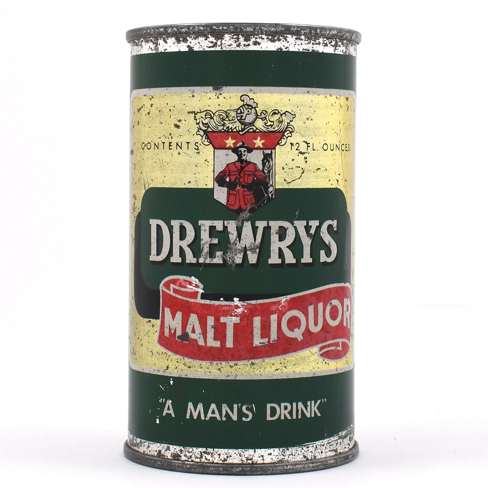 Drewrys Malt Liquor Flat Top DREWRYS LID 55-21 (1 of 6)