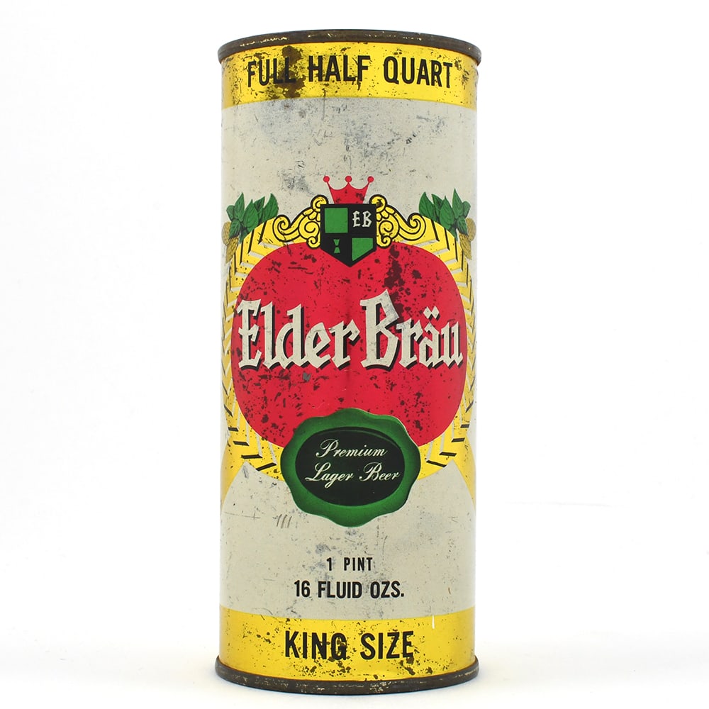 Elder Brau Premium Lager Beer 16 Ounce Flat Top GRACE BROS 228-31 SCARCE (1 of 6)