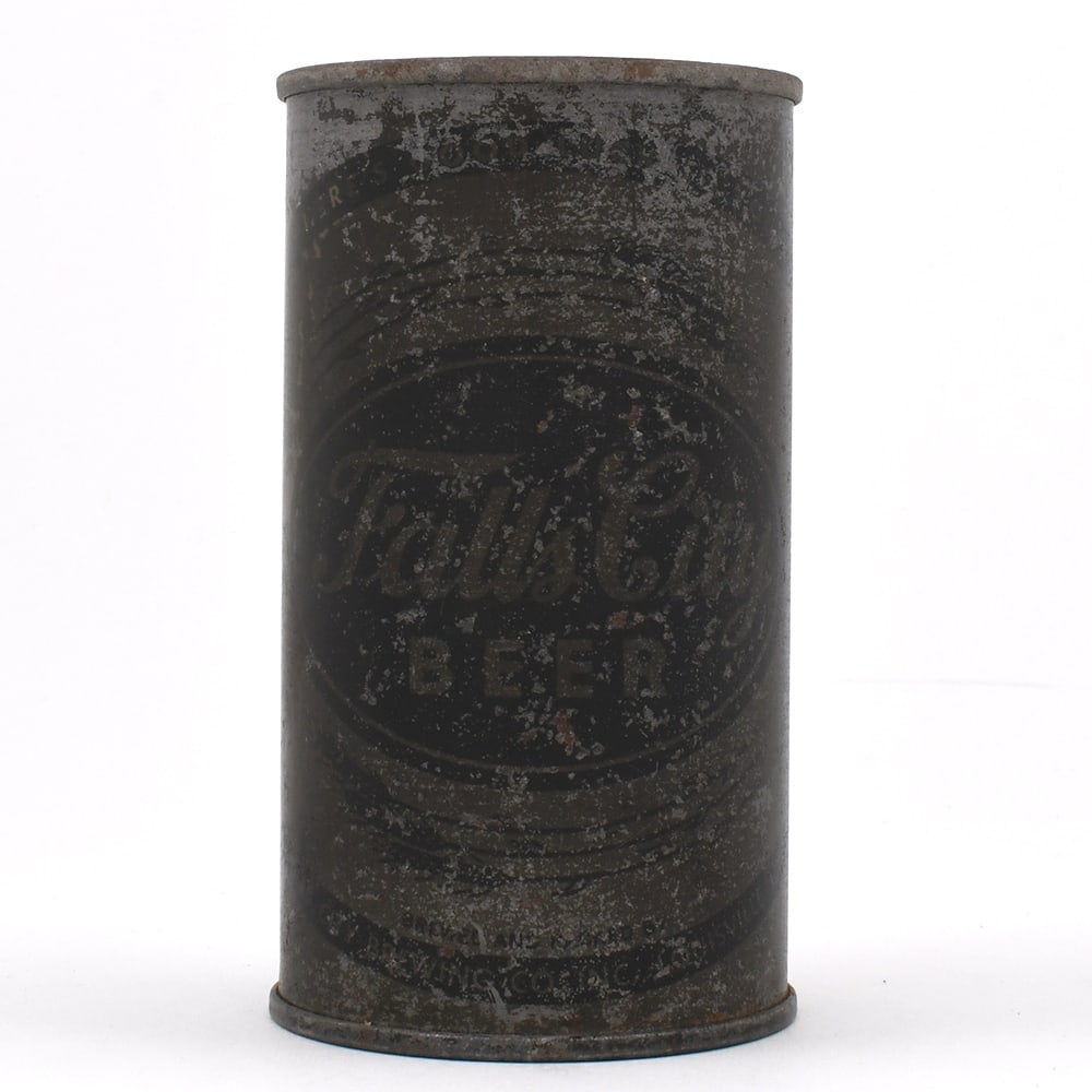 Falls City Beer Olive Drab Flat Top WITHDRAWN FREE UNLISTED: Brewer/Business Name: Falls City Brewing Co., Louisville, Kentucky Manufacturer/Plant: American Can Co. Date of manufacture: