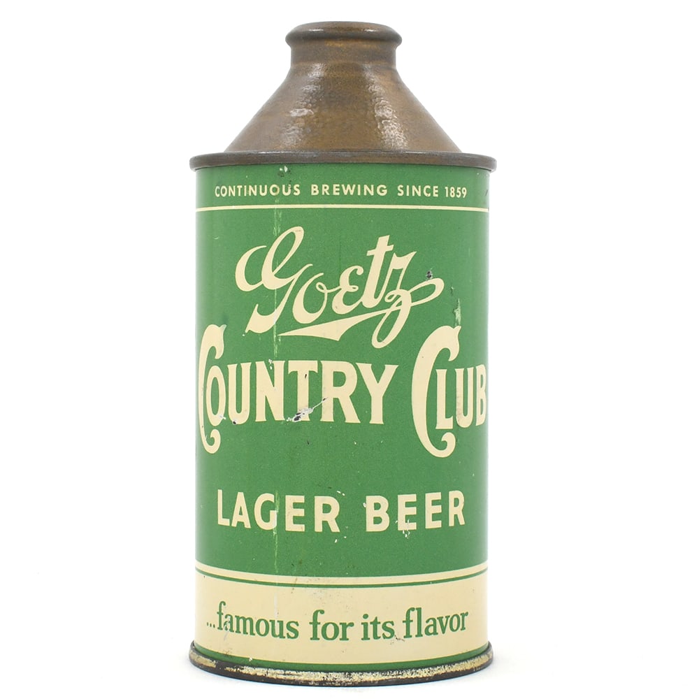 Goetz Country Club Beer Cone Top 165-17 (1 of 6)