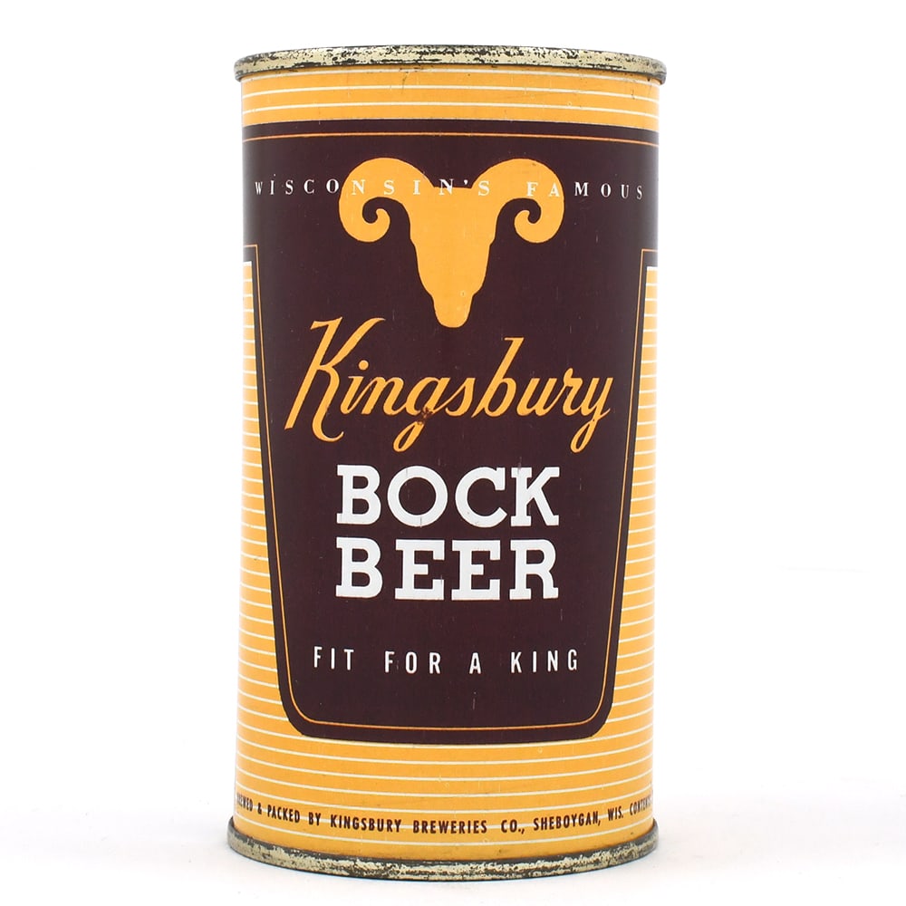 Kingsbury Bock Beer Bank Lid Flat Top 88-13 EXCEPTIONAL (1 of 6)