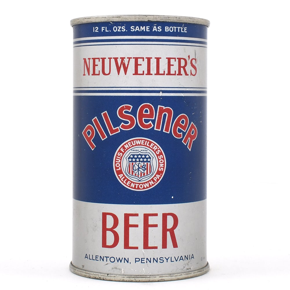 Neuweilers Pilsener Beer Bank Lid Flat Top NON-IRTP 102-38 OI 570 EXCELLENT (1 of 6)