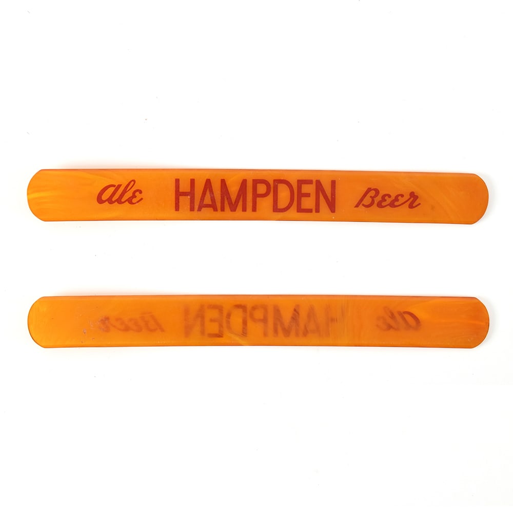 Hampden Ale-Beer 1930s Foam Scraper GOLD (1 of 1)